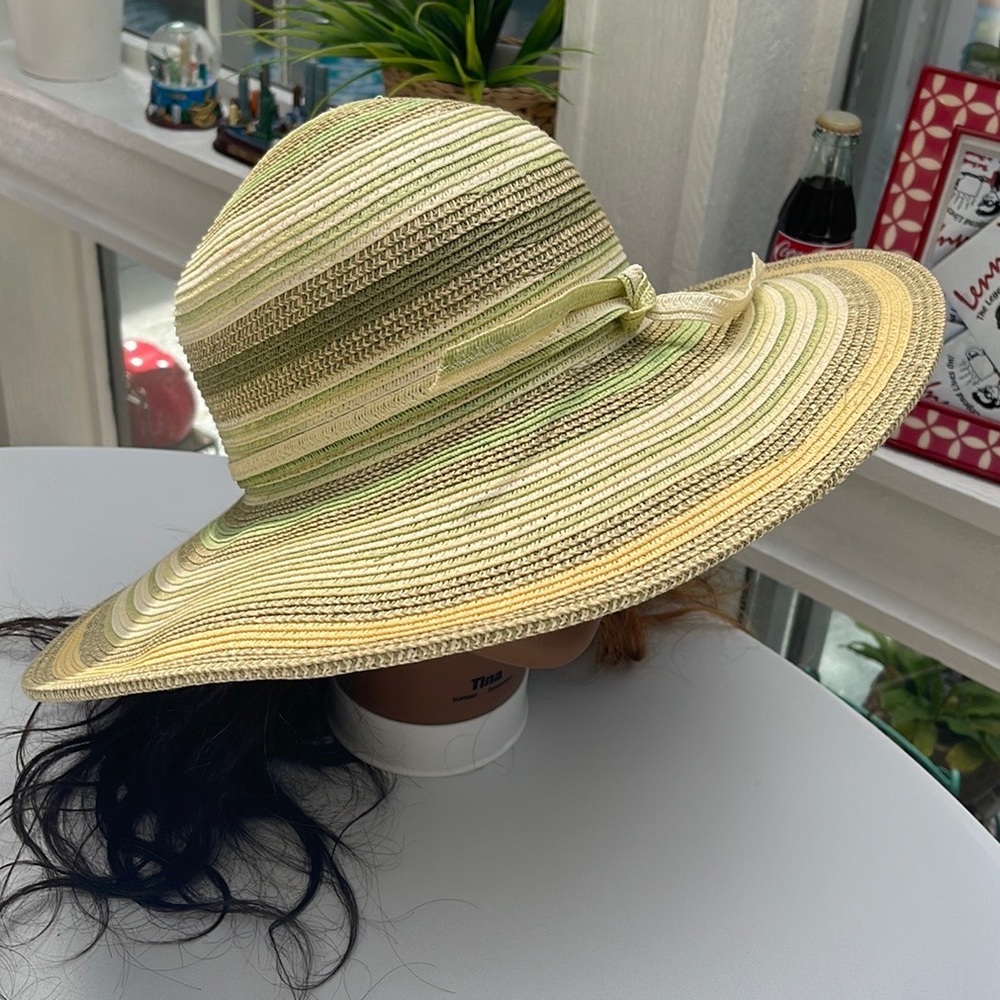 Scala Wide Rim Paper Hat - Picture 4 of 14